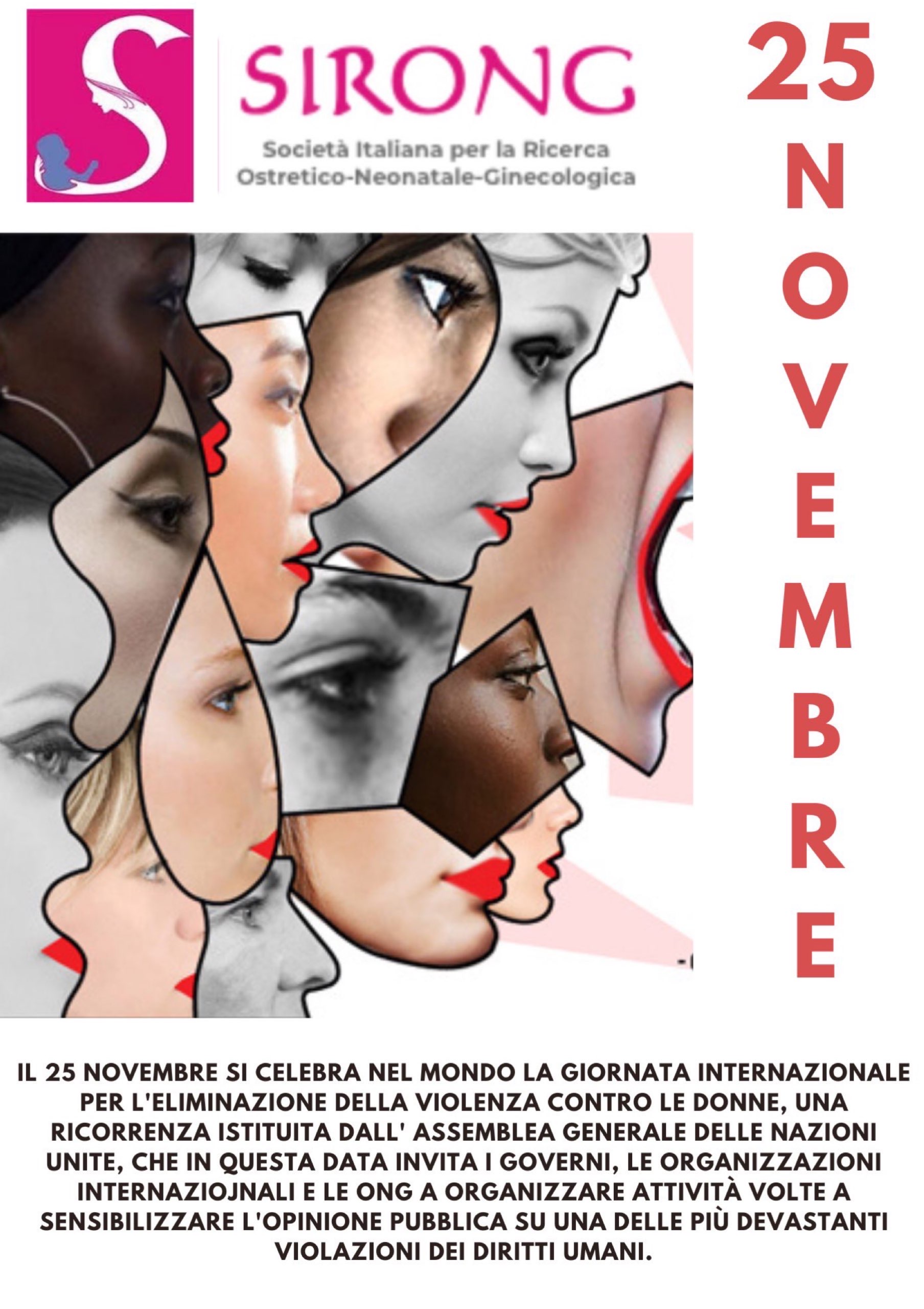 25 novembre Giornata internazionale per l'eliminazione della violenza contro le donne